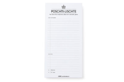 Poschti-Lischte - Notizblock