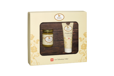 Geschenkset mit Handcreme und Honig aus Aargauer Imkerei