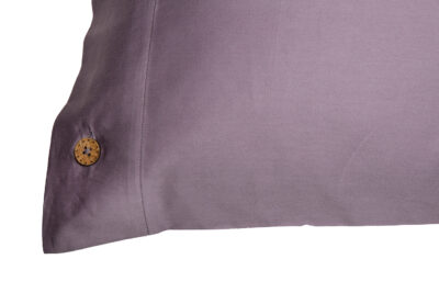 Kissenbezug mit Knöpfen Mauve