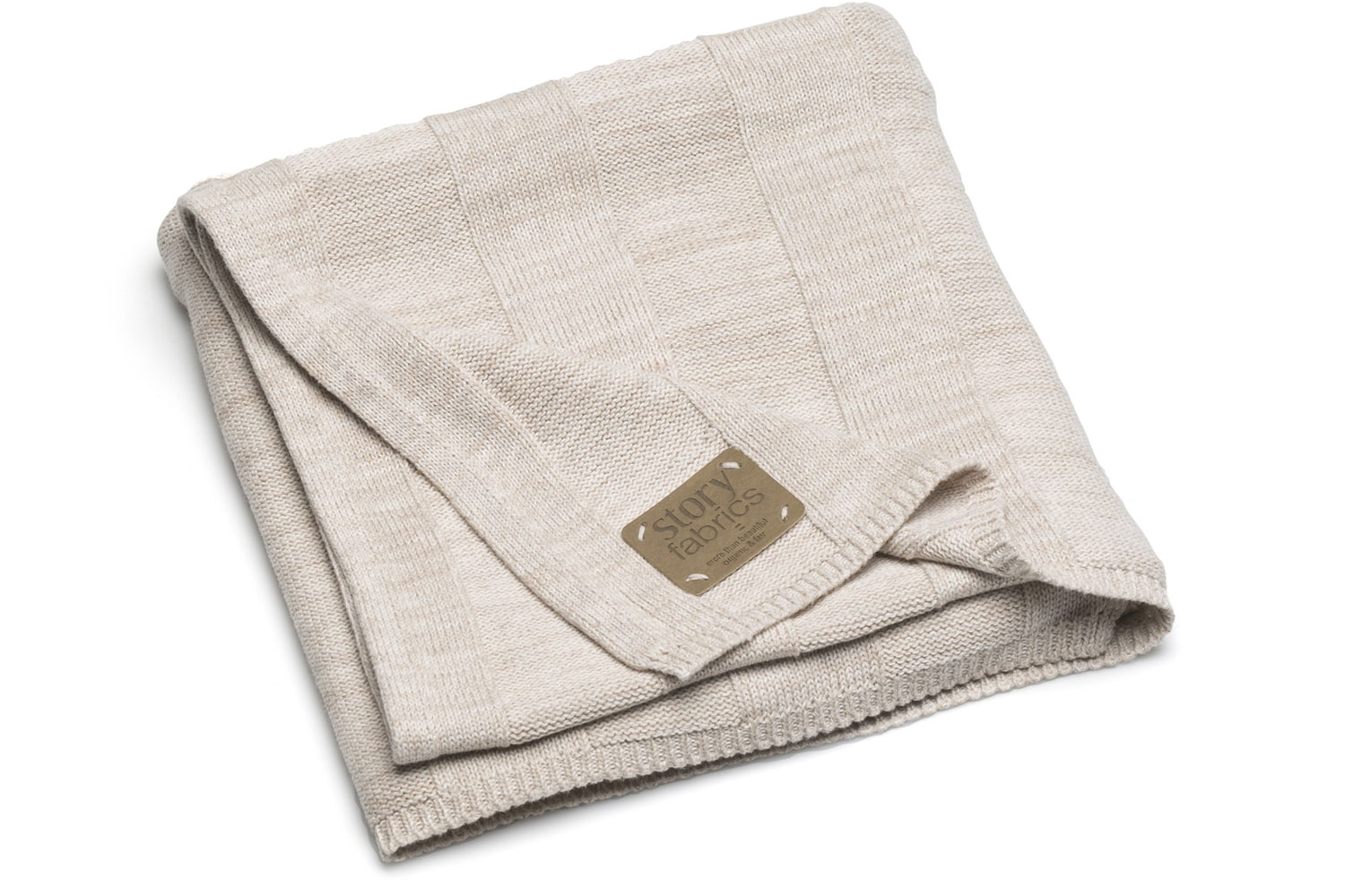 Strickdecke-Beige