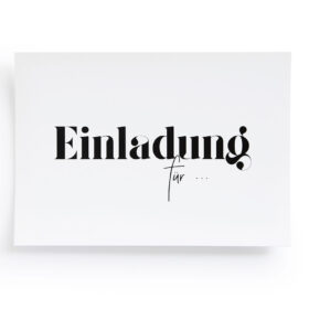 Einladung für