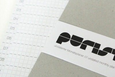 Purist - Undatierter Monatsplaner
